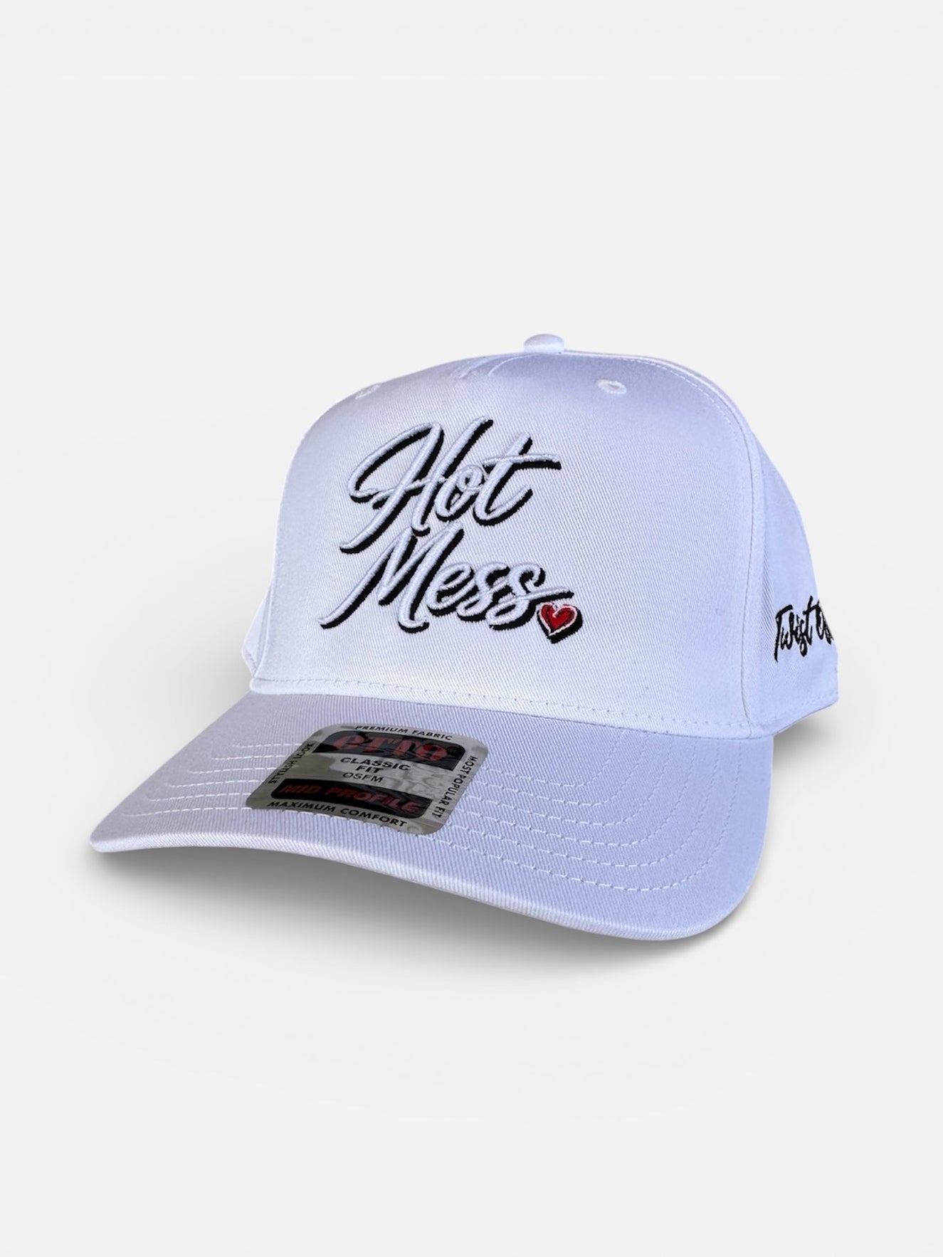 Hot Mess   White/Black